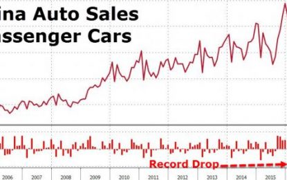 China Car Sales Suffer Biggest Crash On Record To Start 2016