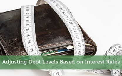 Adjusting Debt Levels Based On Interest Rates