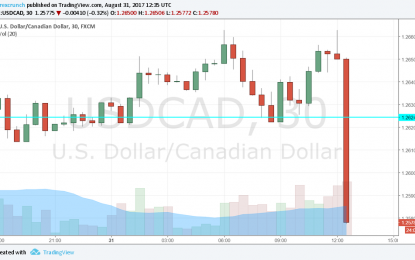 Canadian GDP Rises 0.3% M/M – USD/CAD Plunges