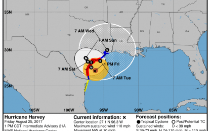 A Silver Lining? Harvey Models Shift Slightly West