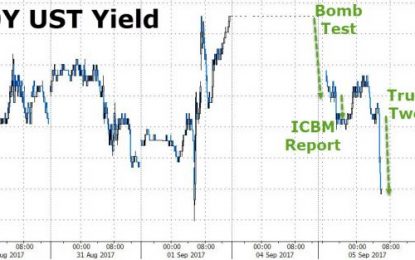 Bond Yields Tumble On Trump Tweet