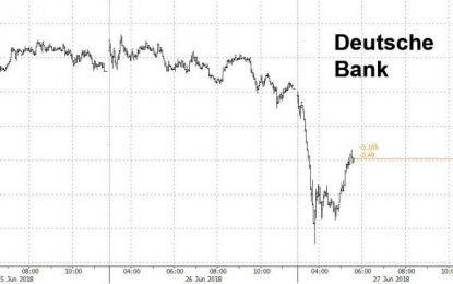 Deutsche Bank Tumbles To New Record Low, Drags European Banks