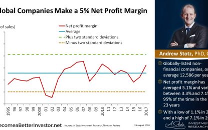 Global Companies Make A 5% Net Profit Margin