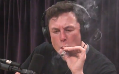 After Musk Smokes Weed, Bookies Expect Him To Be Forced To Step Down As CEO In 2018