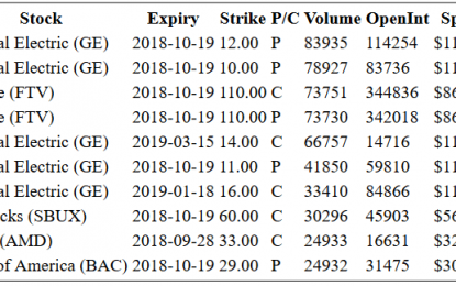 Hot Options Report For End Of Day – Monday, Sept. 24