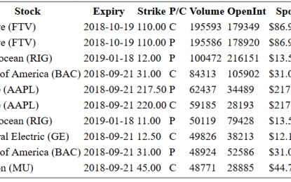 Hot Options Report For End Of Day – Friday, Sept. 21