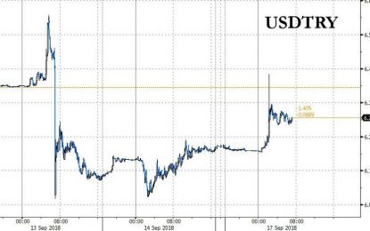 Turkish Lira Plunges As Ankara Prepares Non-Performing Loan Bailout For Local Banks