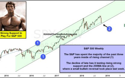 S&P Testing Strong Support, With Fear Levels High