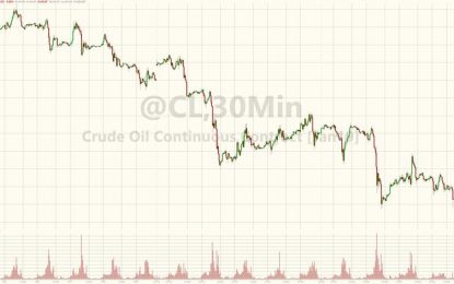 Oil Crashes To One Year Low, Brent Below $60 As Saudis Pump Record Crude