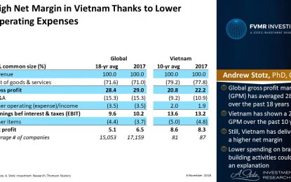 High Net Margin In Vietnam Thanks To Lower Operating Expenses