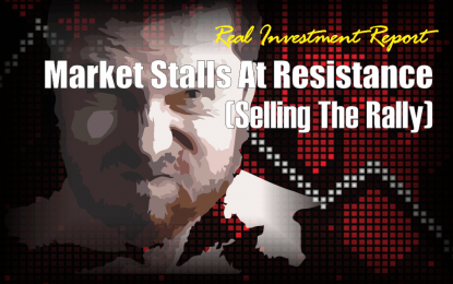 Market Stalls At Resistance (Selling The Rally)