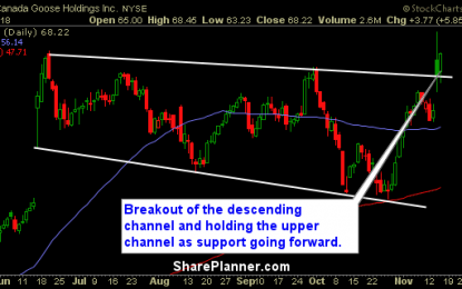 Stocks For You To Swing-Trade: GOOS, PTC, HRS