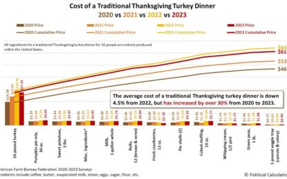 A Traditional Thanksgiving Turkey Dinner Is 30% More Expensive Since Biden Took Office