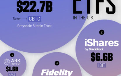 Ranked: The Largest Bitcoin ETFs In The U.S.