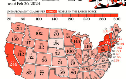 Mapped: Unemployment Claims By State