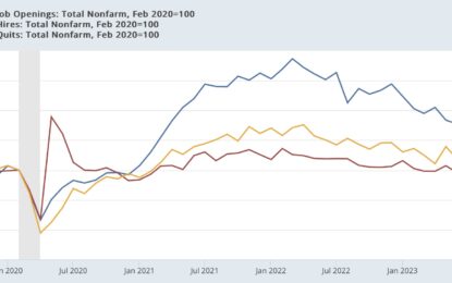 February JOLTS Report: Soft Landing-ish? – Except For A Noisy Jump In Layoffs