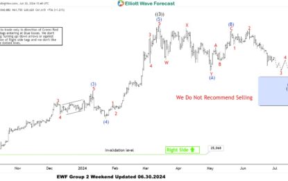 Bitcoin Perfectly Reacting Higher From Elliott Wave Blue Box Area