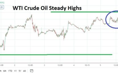 WTI Crude Oil Weekly Forecast: Steady Highs And Curious Wagering Week Ahead 
                    
 
 