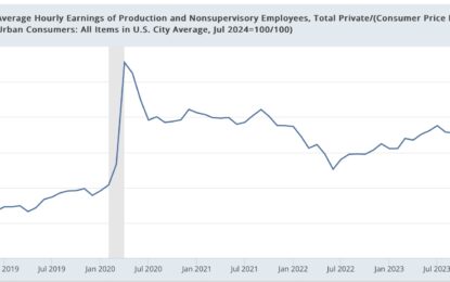 Real Hourly Wages, Median Income, And Aggregate Payrolls: Update For July