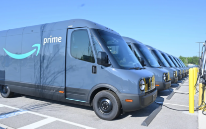 Snarled Supply Chain Paralyzes Rivian Delivery Van Production For Amazon