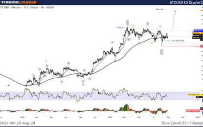 Elliott Wave Technical Analysis: Bitcoin Crypto Price News Today – Thursday, Aug. 29