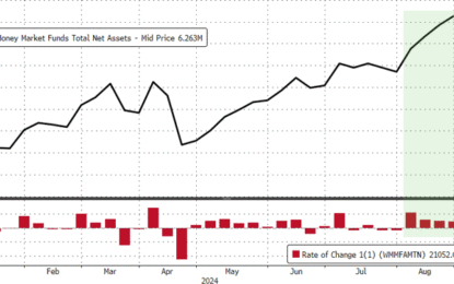 Large U.S. Bank Deposits Plunge, MM Fund Assets Hit New Record Amid Equity Chaos