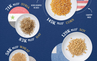 How America’s Major Crop Farmlands Compare To Entire Countries