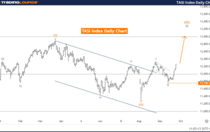 TASI Index Elliott Wave Technical Analysis – Wednesday, September 25