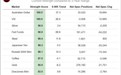 Speculator Extremes: Australian Dollar & VIX Lead Weekly Bullish Positions 
                    

This Week’s Most Bearish Speculator Positions: