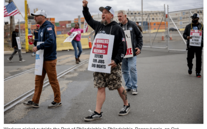 Dockworkers End Their Strike, Accept A 62 Percent Wage Hike