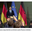 The German Government Collapses, Chancellor Scholz Fired His Finance Minister